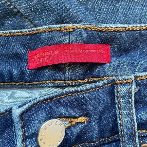 UPCYCLED Women's Jeans Size 4 Handpainted Back Pockets - Picture 12 of 14